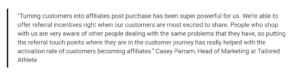 Head of Marketing Casey Parram's quote